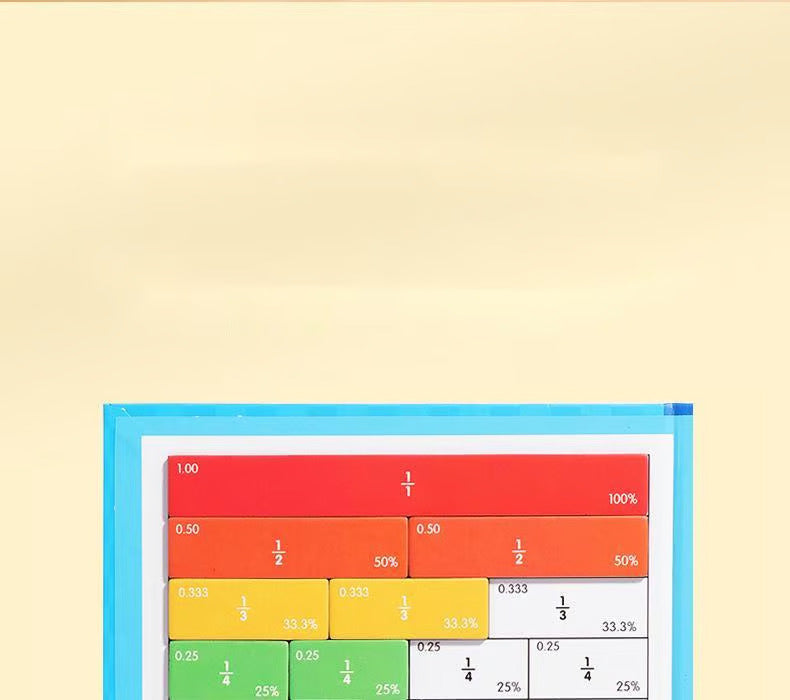 Montessori Manyetik Kitap Kesir Bulmacası Çocuklar İçin